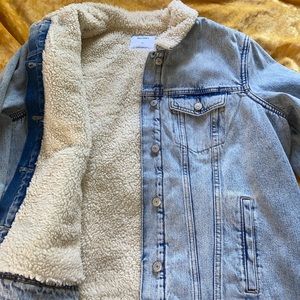 jean sherpa jacket